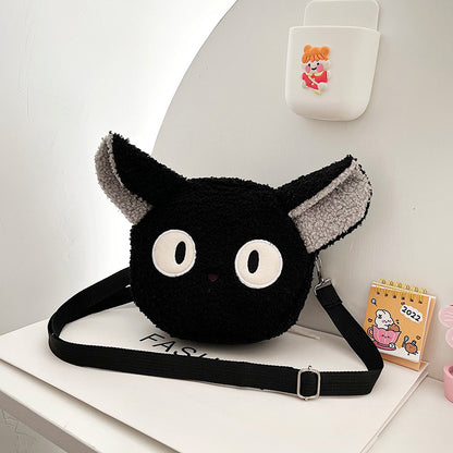 Cartoon plush small bag round embroidered teddy bear bag eprolo