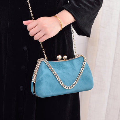 Black PU dinner minimalist handbag eprolo