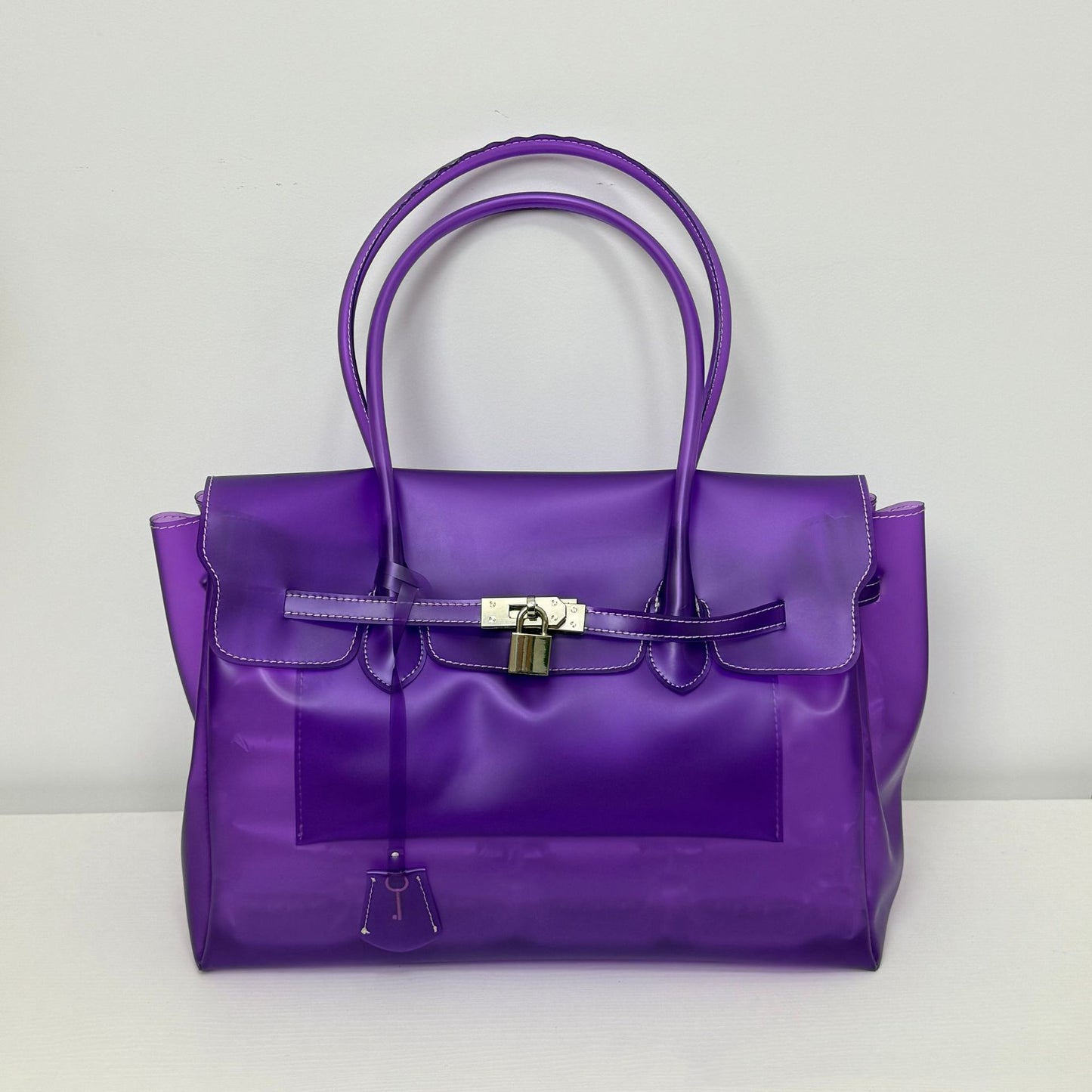 Jellyfirkin New Summer Style Kiiikiii Jelly Tote Shoulder Bag Large Capacity Underarm Bag eprolo