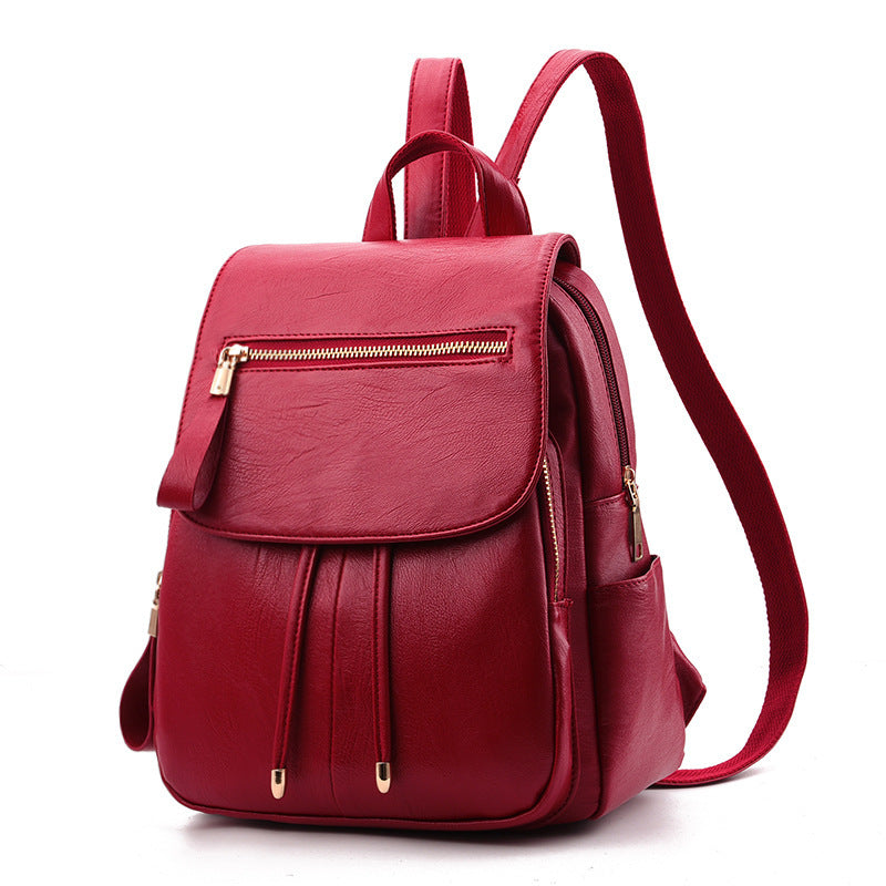 Soft leather backpack travel bag eprolo