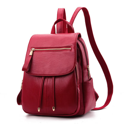 Soft leather backpack travel bag eprolo
