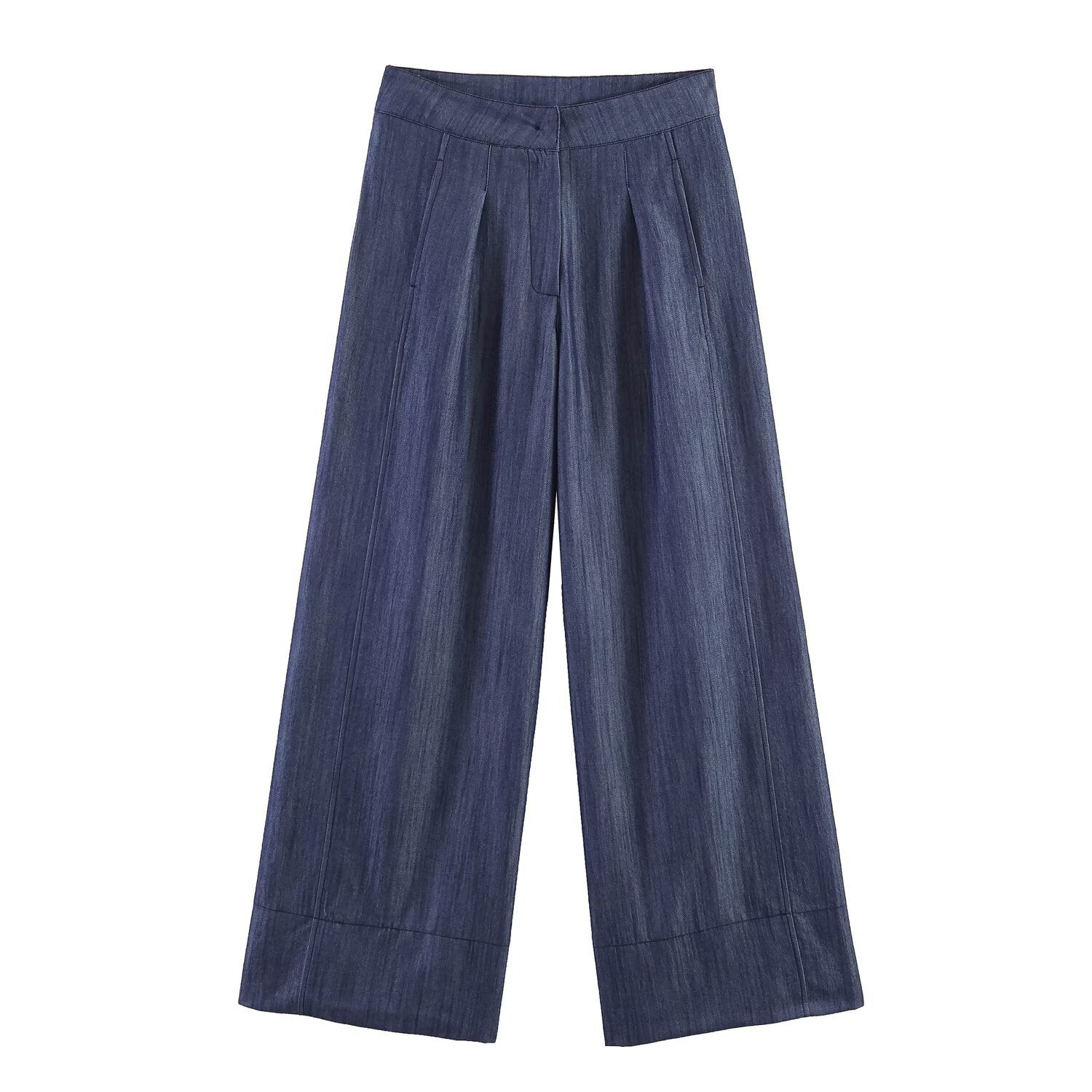 Rivet buckle top+wide leg pants set eprolo