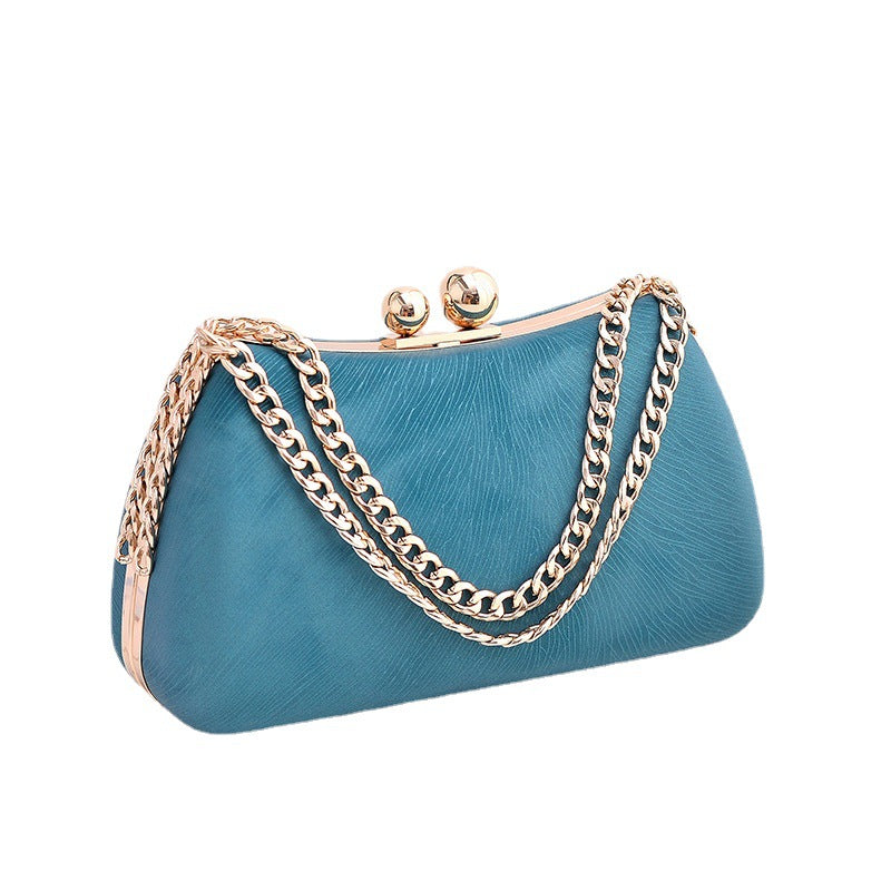 Black PU dinner minimalist handbag eprolo