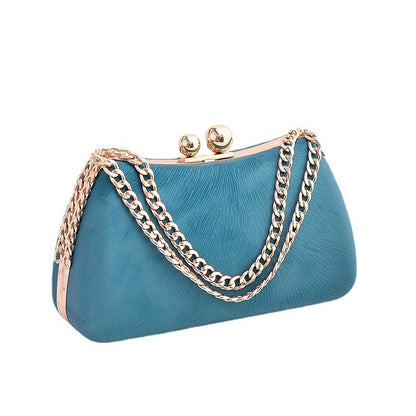 Black PU dinner minimalist handbag eprolo