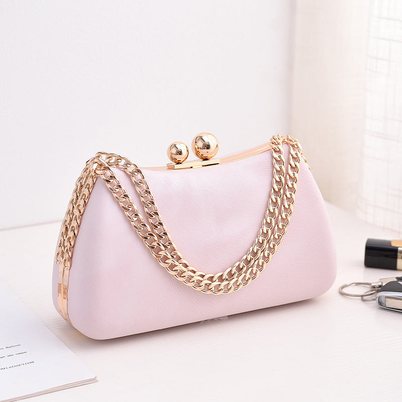 Black PU dinner minimalist handbag eprolo