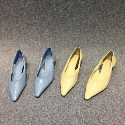 Pointed hollow low heel shoes eprolo