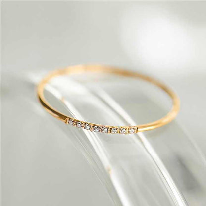 Minimal CZ Gold Ring