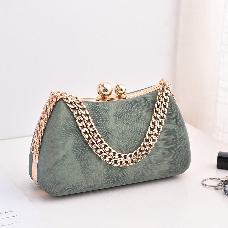 Black PU dinner minimalist handbag eprolo