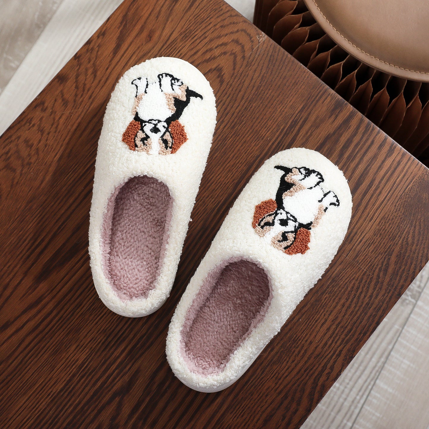 Beagle cotton home indoor anti slip cute cartoon dog slippers for women eprolo
