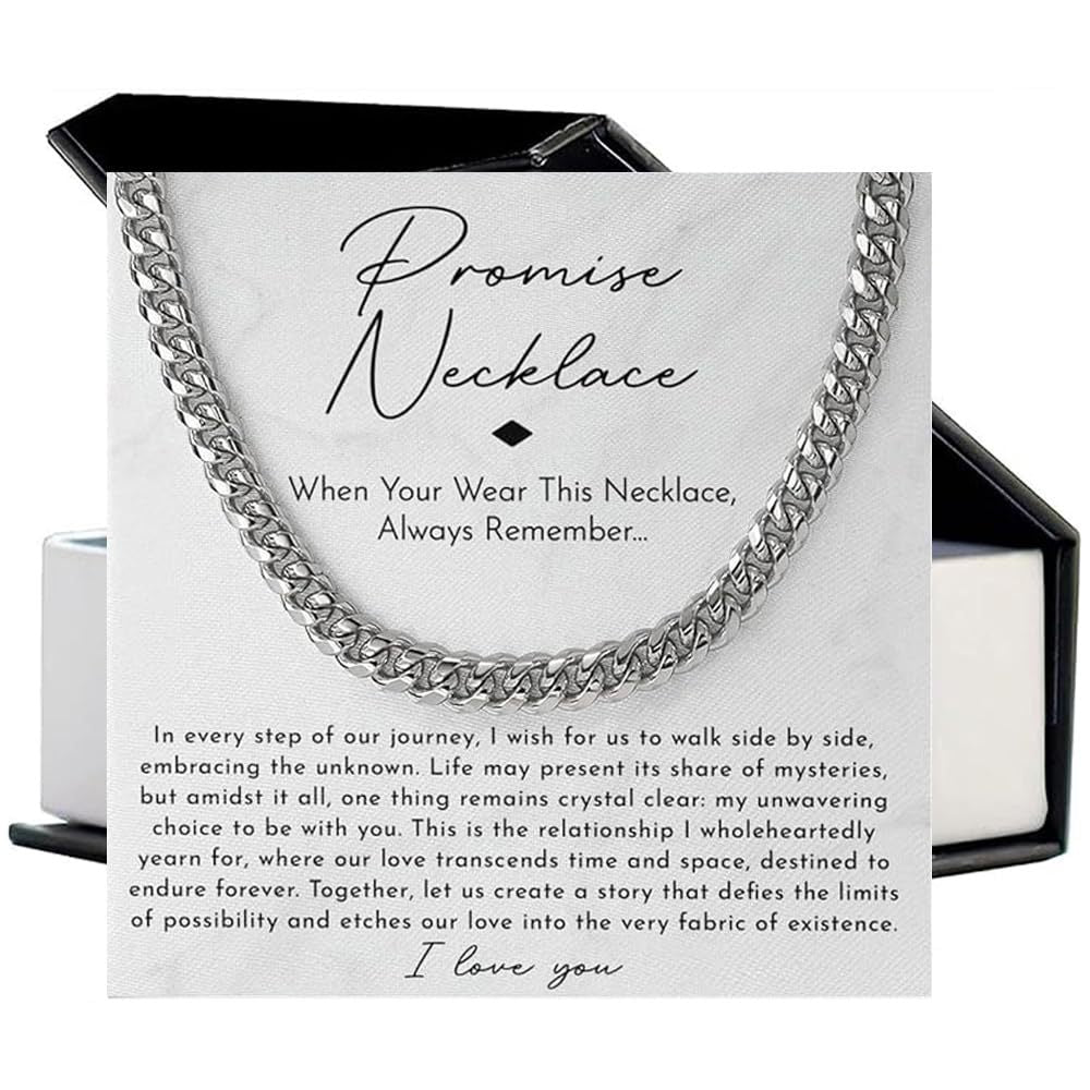 Stainless steel necklace with double-sided polished titanium steel chain eprolo