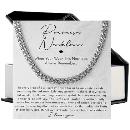 Stainless steel necklace with double-sided polished titanium steel chain eprolo