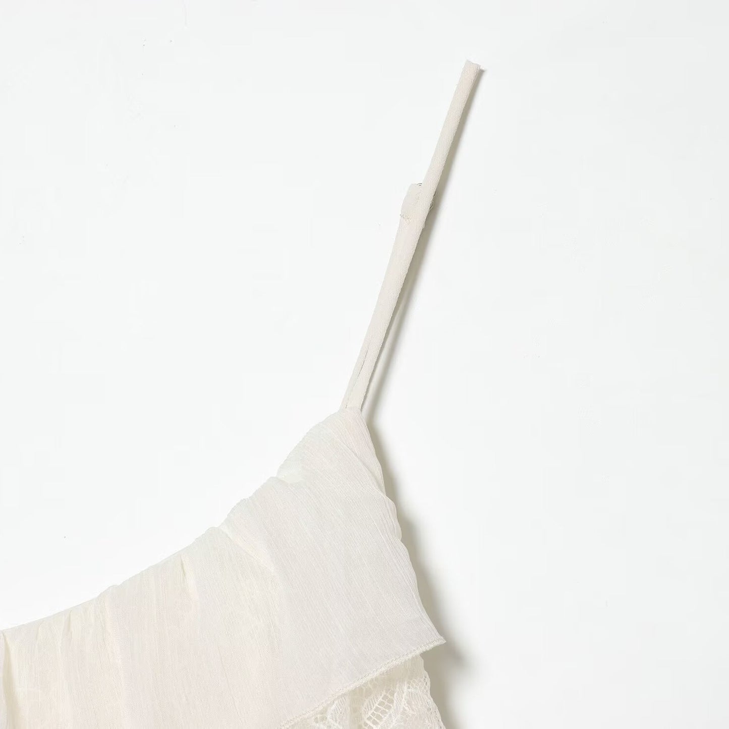 Lace patchwork irregular camisole skirt eprolo