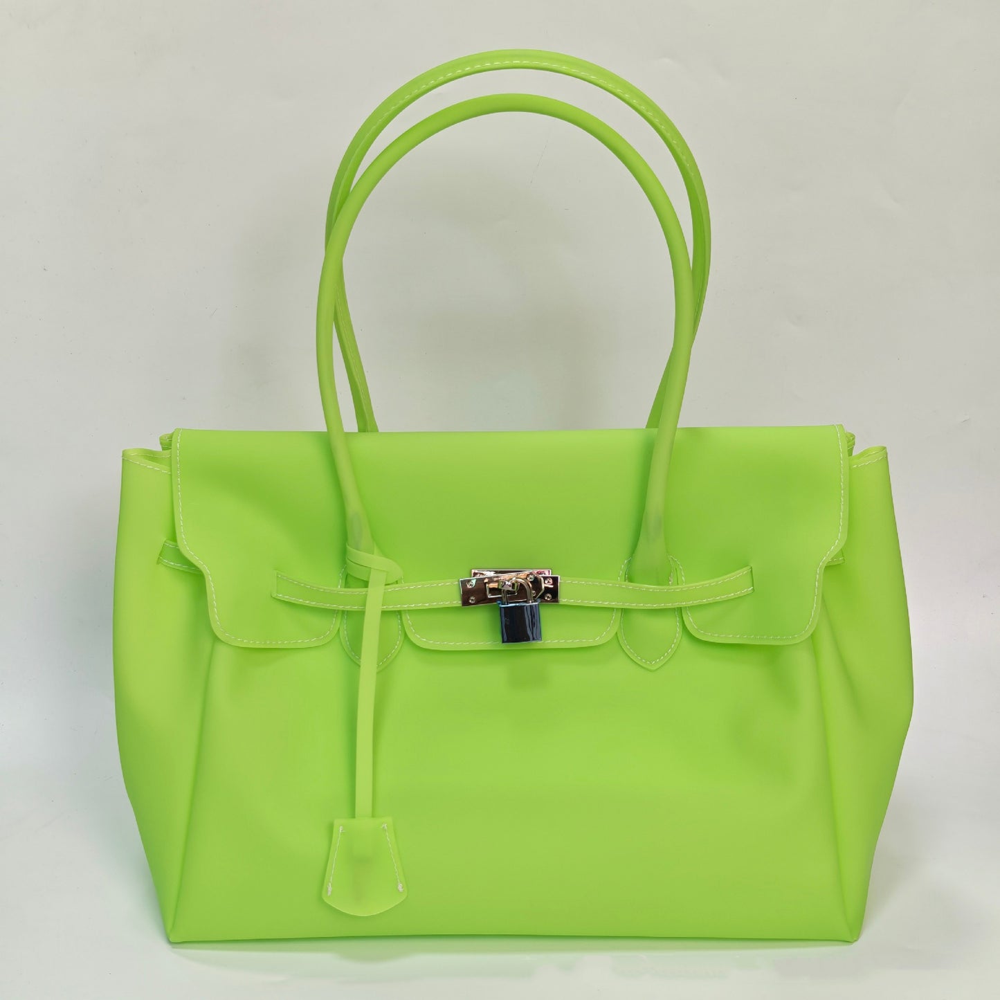Jellyfirkin New Summer Style Kiiikiii Jelly Tote Shoulder Bag Large Capacity Underarm Bag eprolo
