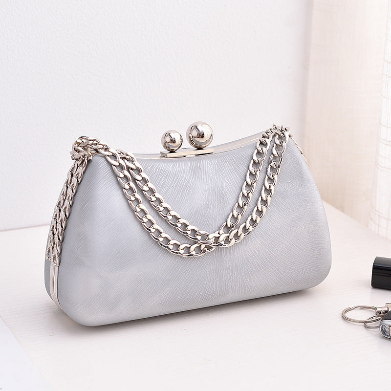 Black PU dinner minimalist handbag eprolo