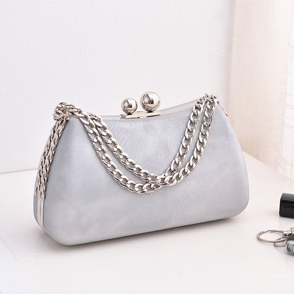 Black PU dinner minimalist handbag eprolo