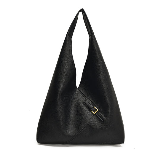 Solid color soft leather underarm bag eprolo