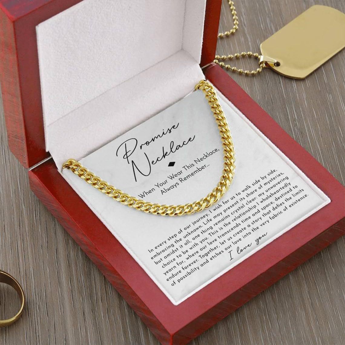 Stainless steel necklace with double-sided polished titanium steel chain eprolo