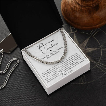 Stainless steel necklace with double-sided polished titanium steel chain eprolo