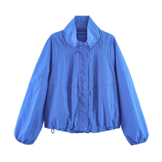 Casual versatile pleated nylon jacket eprolo