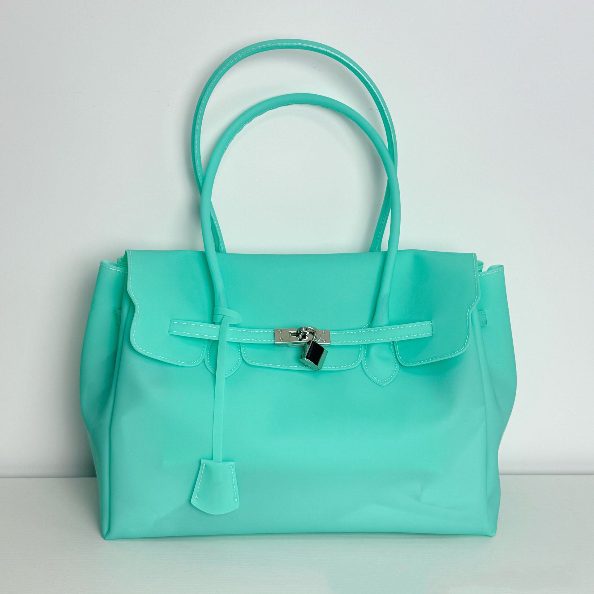 Jellyfirkin New Summer Style Kiiikiii Jelly Tote Shoulder Bag Large Capacity Underarm Bag eprolo