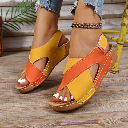 Hollow cross strap sandals eprolo