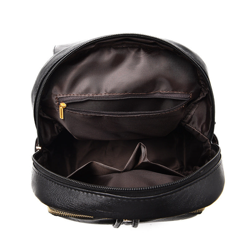 Soft leather backpack travel bag eprolo
