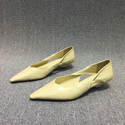 Pointed hollow low heel shoes eprolo