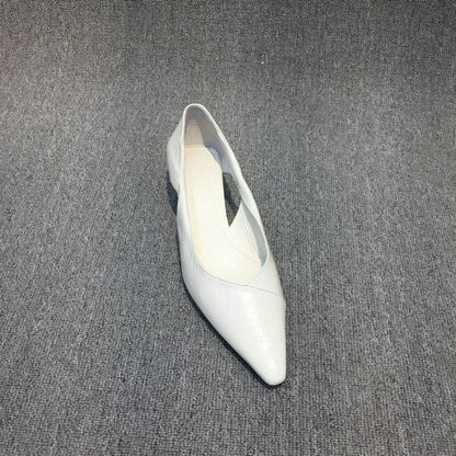 Pointed hollow low heel shoes eprolo